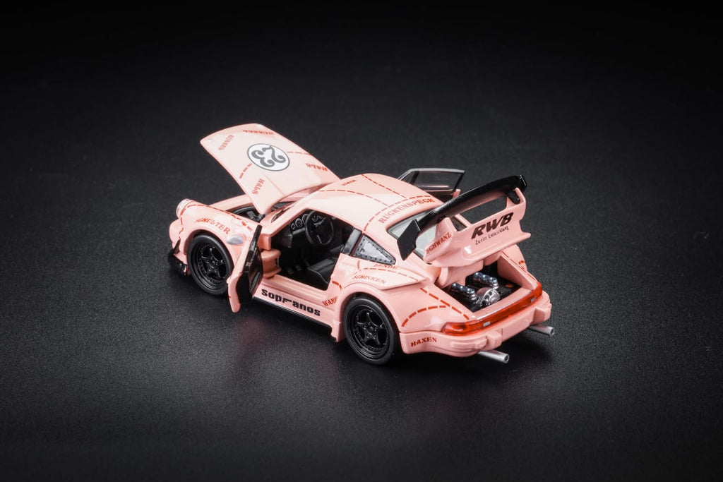 (Coming Soon) FG 1:64 Porsche RWB 930 Diecast - Pink Pig Livery