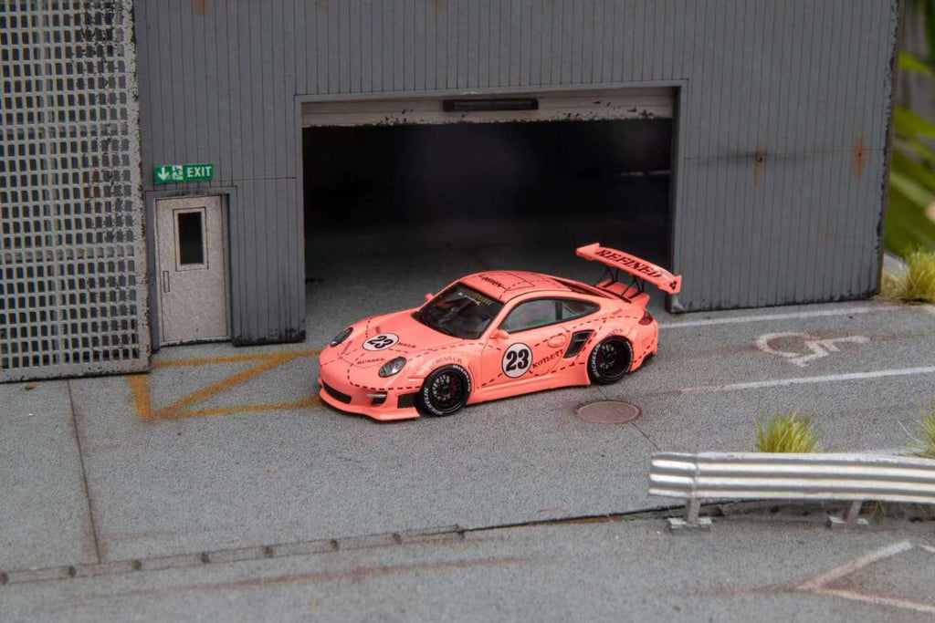 (Coming Soon) STARMODELS 1:64 997 Widebody Modified Version Diecast - Pink Pig