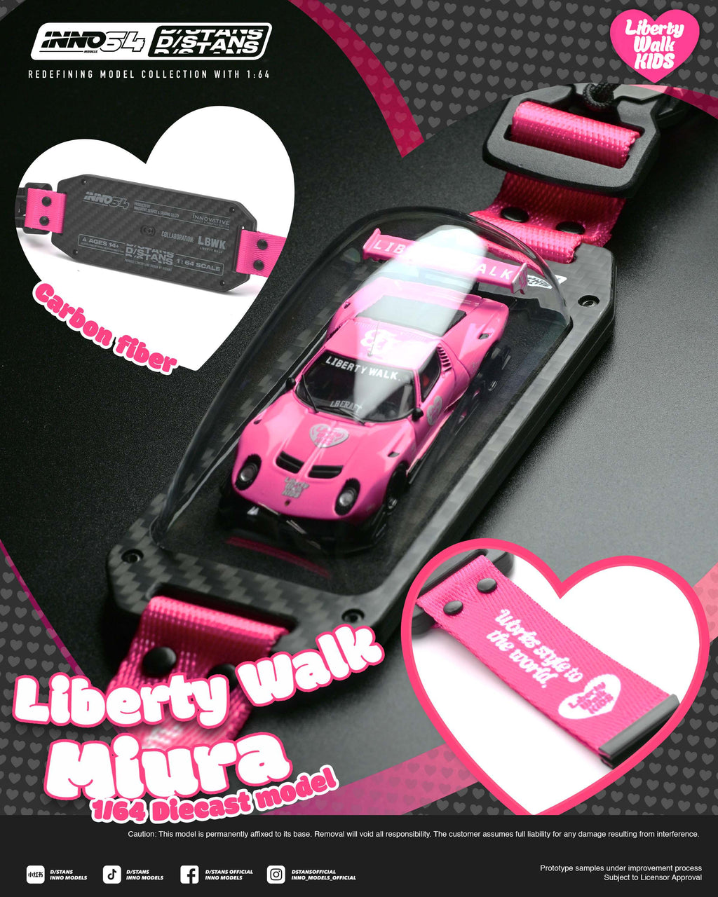 (Pre-Order) INNO64 x D/STANS 1/64 LB-Silhouette WORKS Miura GT **Chases Randomly Distributed**