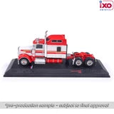 (Coming Soon) IXOAMERICA 1:64 1990 Kenworth W900 - Red and Gold stripe
