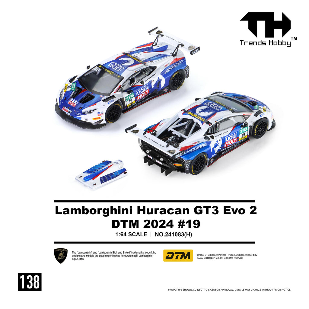 (Coming Soon) TRENDSHOBBY 1/64 Lamborghini Huracan GT3 EVO2 - DTM 2024 #19