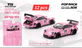 (Pre-Order) 12pcs POPRACE x TS Exclusives 1/64 RWB 930 CHROME PINK PIG (11 Regular & 1 chase)