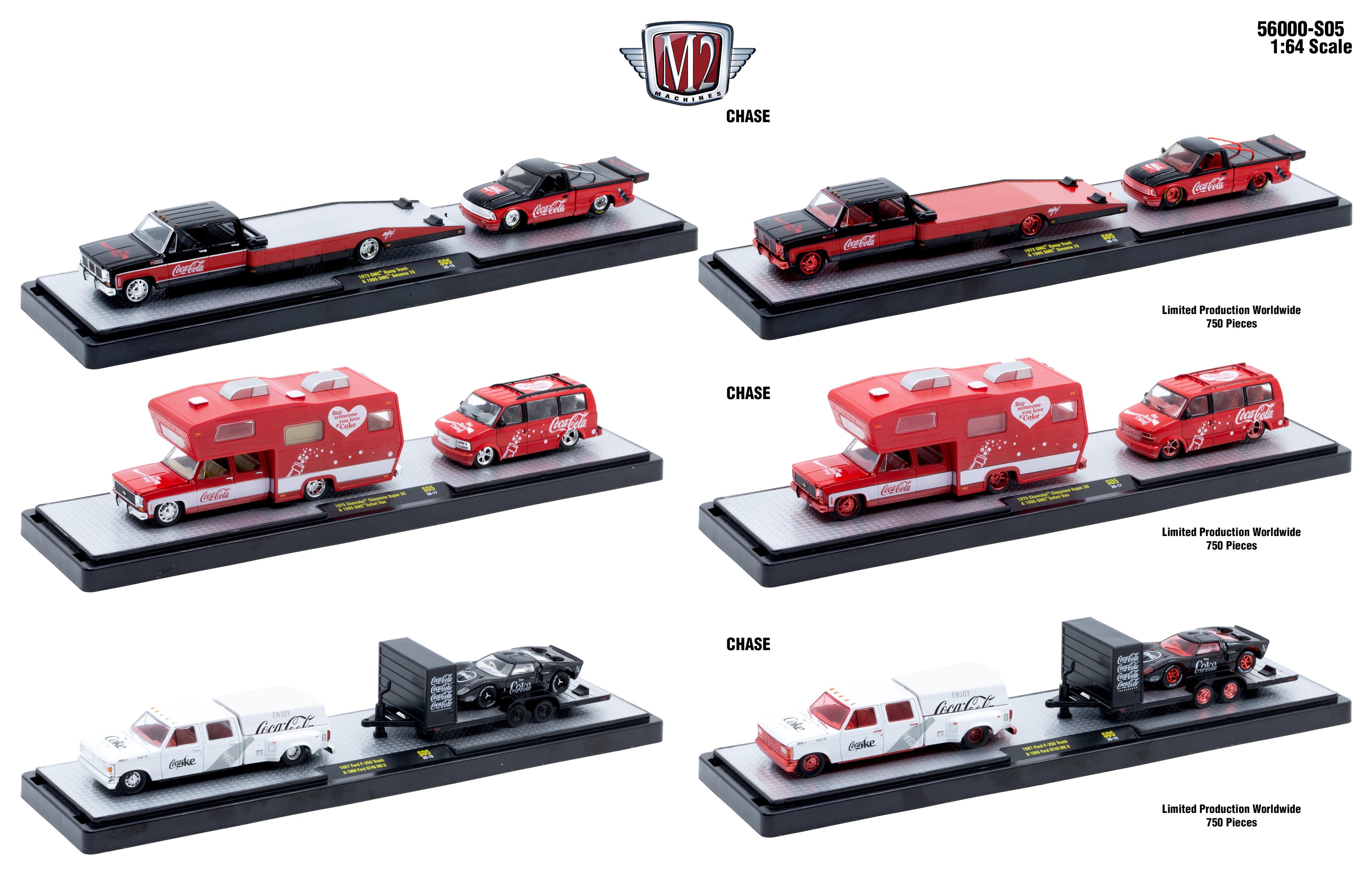 (Pre-Order) M2 MACHINES Coke Haulers 56000 Series 3 piece set **DEADLINE June 21st, 2026**