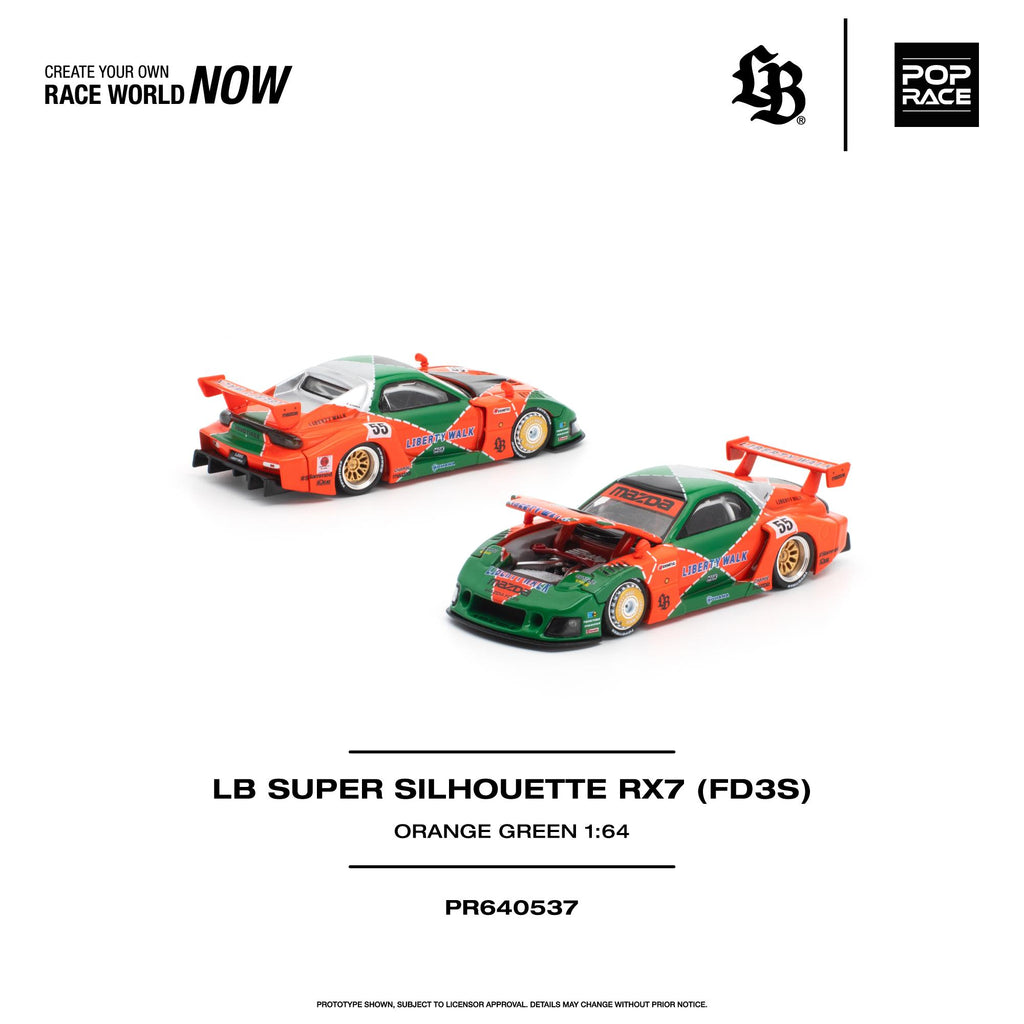 (Coming Soon) POPRACE 1/64 LB SUPER SILHOUETTE RX7 (FD3S)