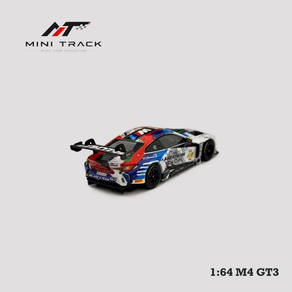 (Coming Soon) MINITRACK 1:64 M4 2nd Generation G82 GT3 Blue-White Racing Livery Carriage #46