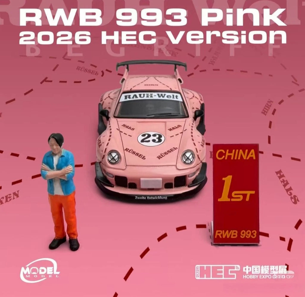 MODELMODEL 1:64 RWB 993 BEIJING HEC 2026 LIMITED EDITION EVENT ONLY MODEL **CHASE CARS ARE RANDOMLY PACKED**