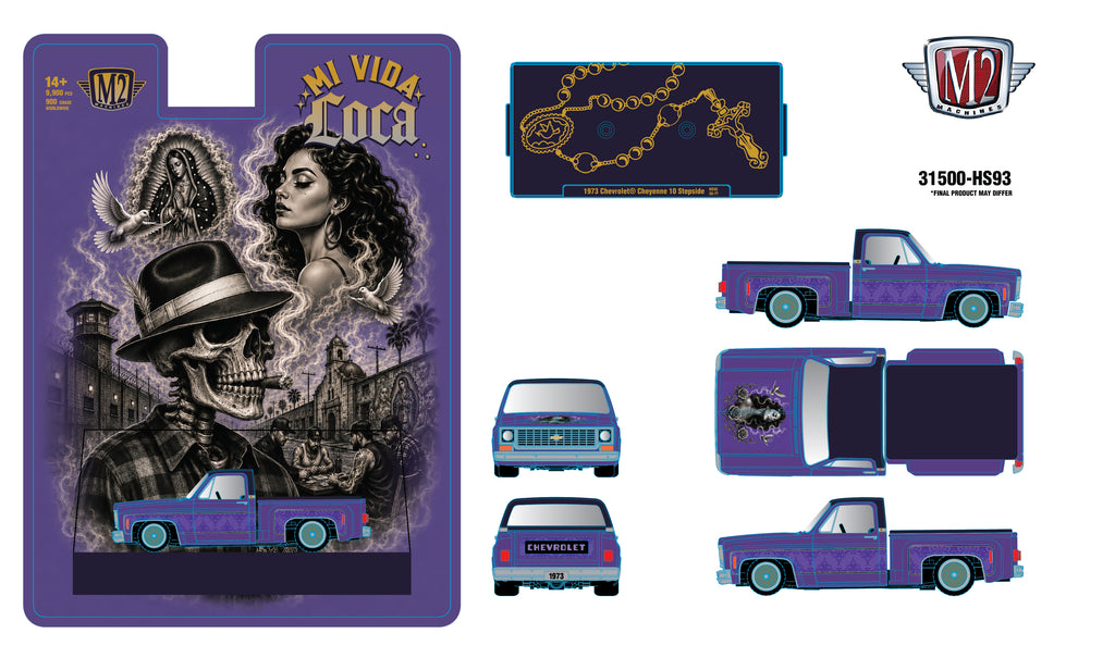 (Coming Soon) M2 MACHINES 1:64 1973 Chevrolet Cheyenne 10 - Mi Vida Loca