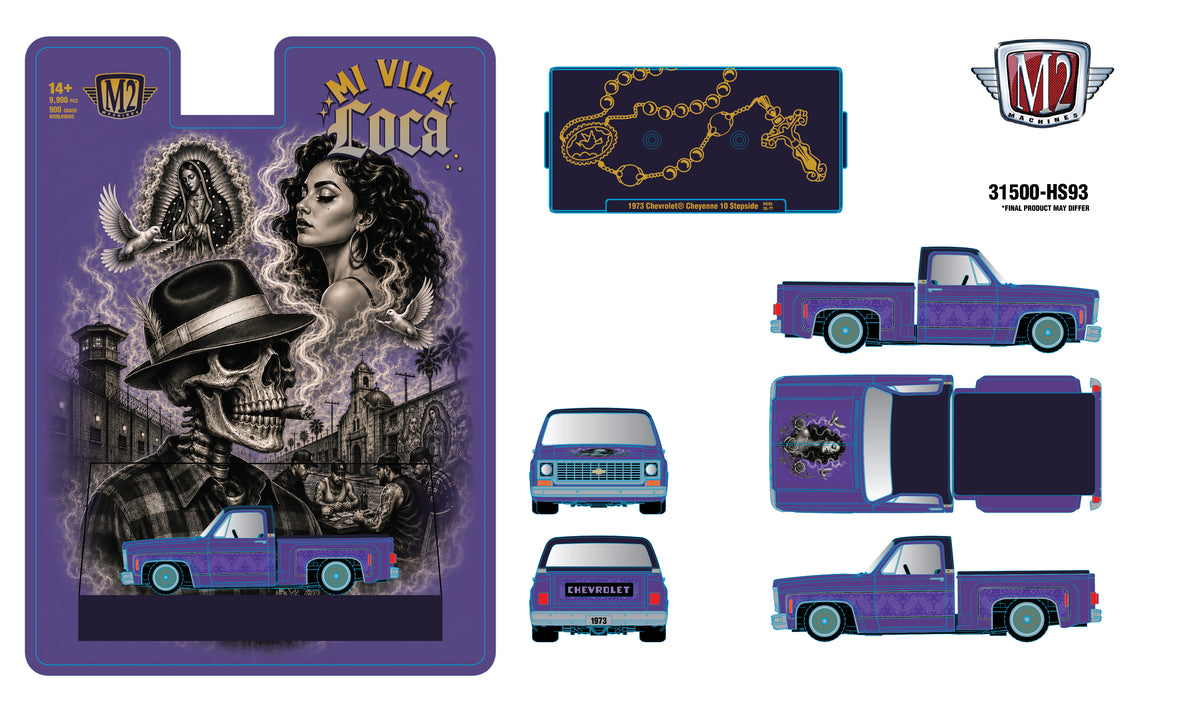 (Coming Soon) M2 MACHINES 1:64 1973 Chevrolet Cheyenne 10 - Mi Vida Loca