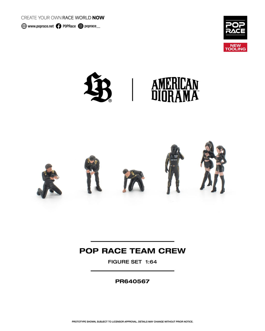 (Pre-Order) POPRACE 1:64 3-Piece Set LBWK AMG/HAULER/FIGURES **DEADLINE JULY 31st,2026**