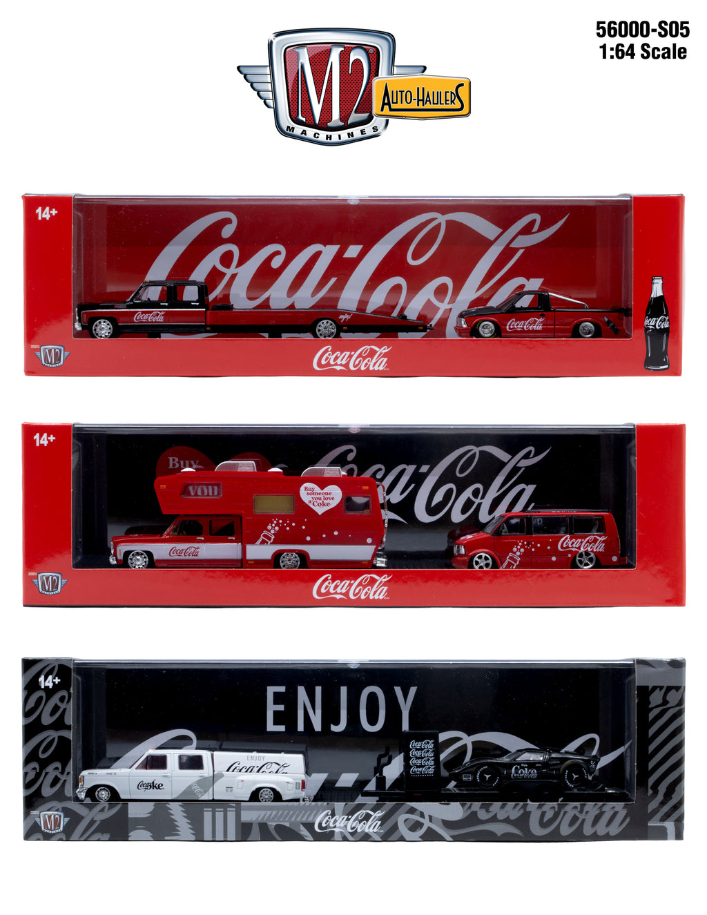(Pre-Order) M2 MACHINES Coke Haulers 56000 Series 3 piece set **DEADLINE June 21st, 2026**