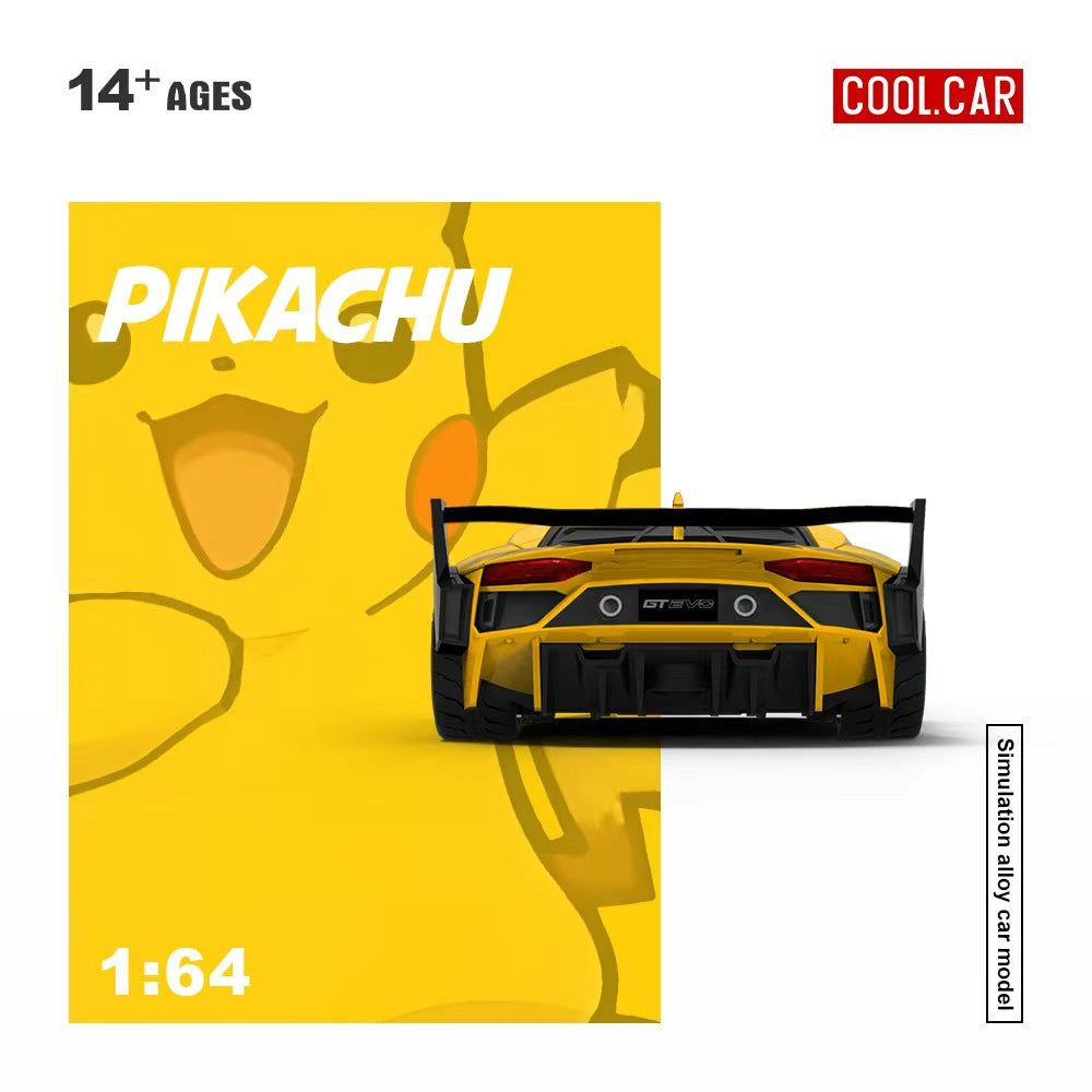 (Coming Soon) COOLCAR 1/64 Lamborghini GTEVO Pikachu