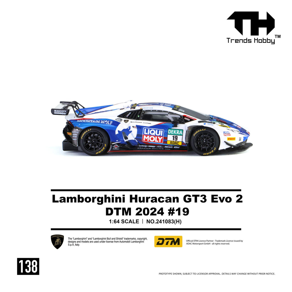 (Coming Soon) TRENDSHOBBY 1/64 Lamborghini Huracan GT3 EVO2 - DTM 2024 #19