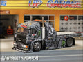 (Coming Soon) STREETWARRIOR 1:64 "Monster Livery" Hoonicorn KamaZ Trailer Truck Diecast