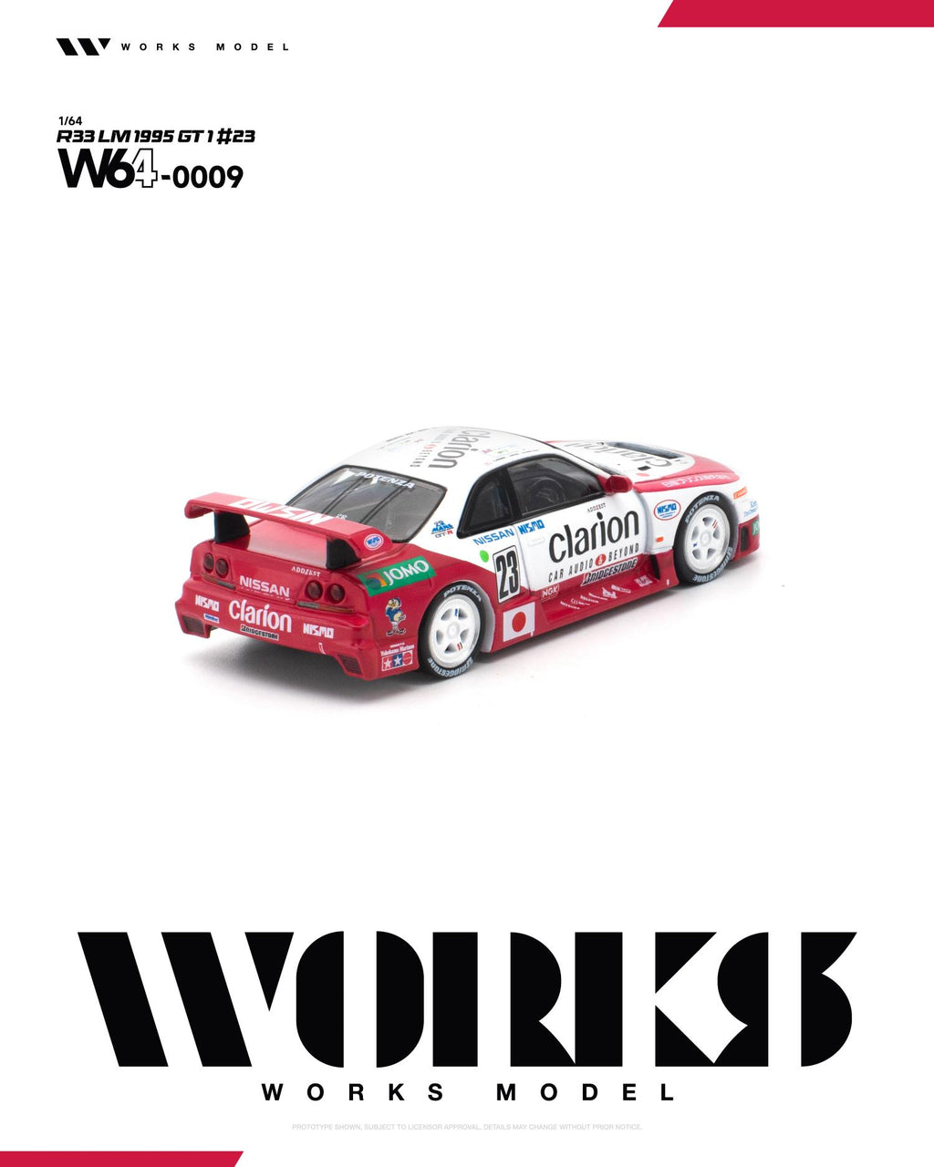 (Coming Soon) WORKS 1/64 R33 LM 1995 GT1 #23