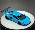 (Coming Soon) PGM 1:64 LBWK Lamborghini Aventador LP700-4 Blue - Luxury