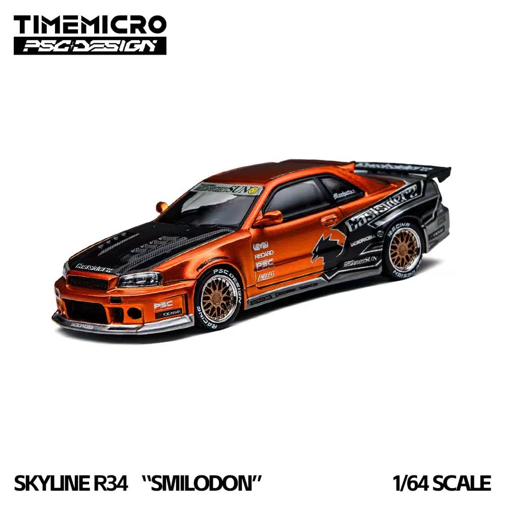 (Coming Soon) TIMEMICRO × PSC DESIGN 1/64 R34 "SMILODON" Eastsiderz Diecast