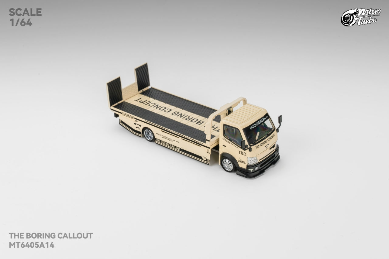 (Pre-Order) MICROTURBO X TBC 1/64 Fully Floor-Standing Flatbed Trailer **DEADLINE June 26th, 2026**