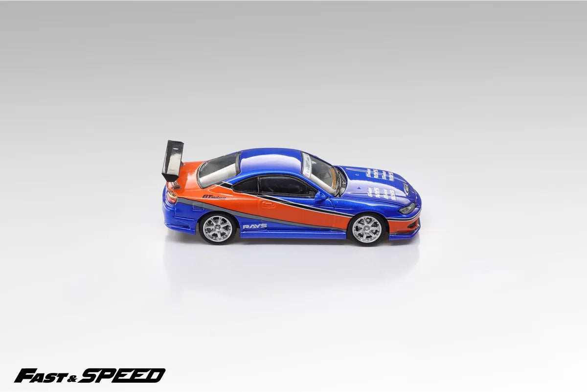(Coming Soon) FASTSPEED 1:64 Silvia S15 "Mona Lisa" FNF Orange-Blue Livery