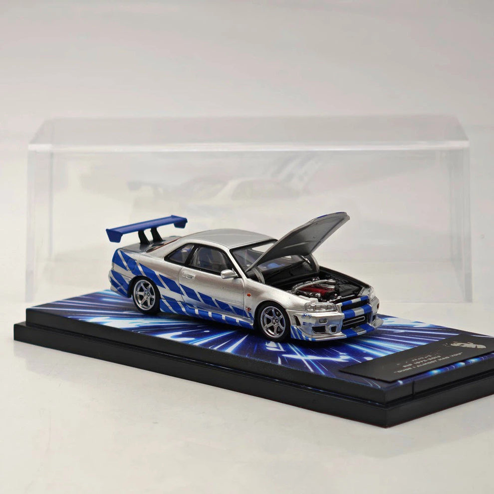 (Coming Soon) MEGAMEGA 1:64 Nissan Skyline GT-R R34 - 2 Fast 2 Furious livery