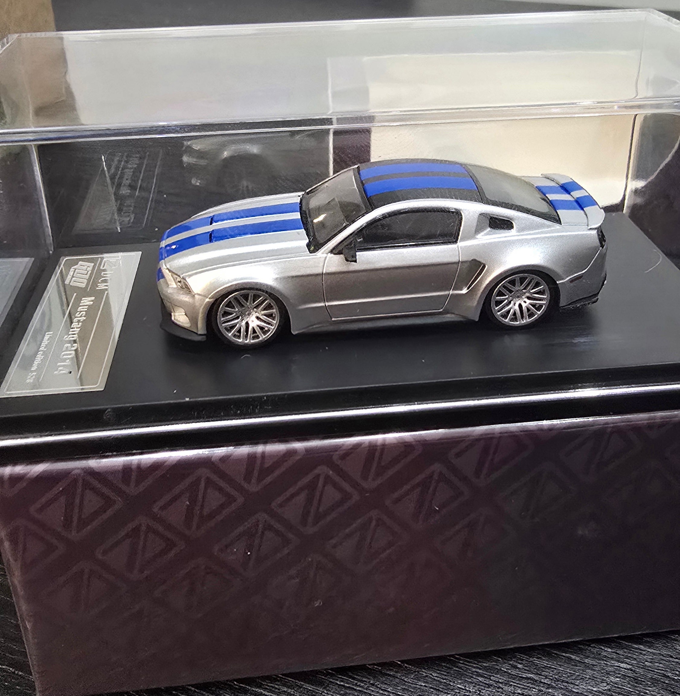 DCM x GDO Hunter GT 2014 "Need for Speed" 1/64 Modified Version Silver Diecast