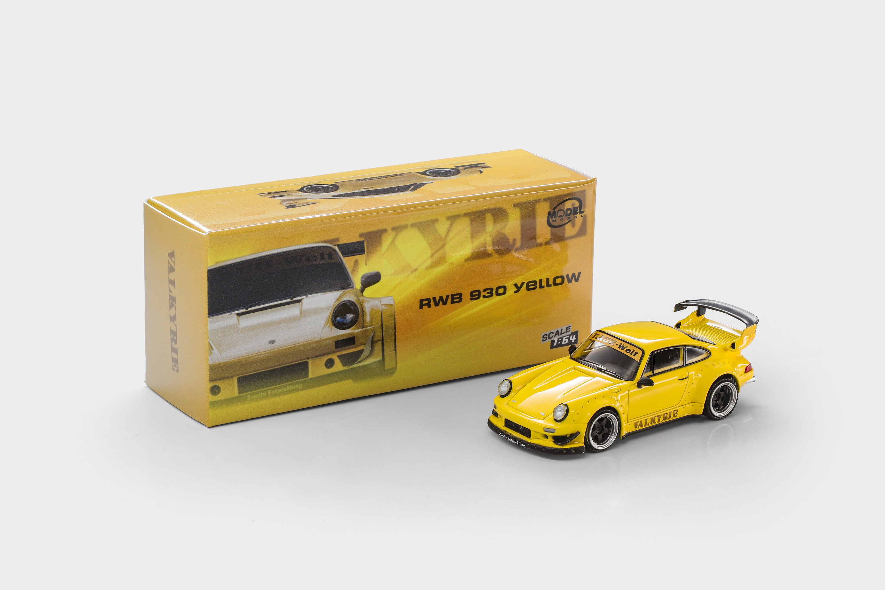 (Coming Soon) MODELMODEL 1/64 RWB 930 Valkyrie Yellow (Paper Box)