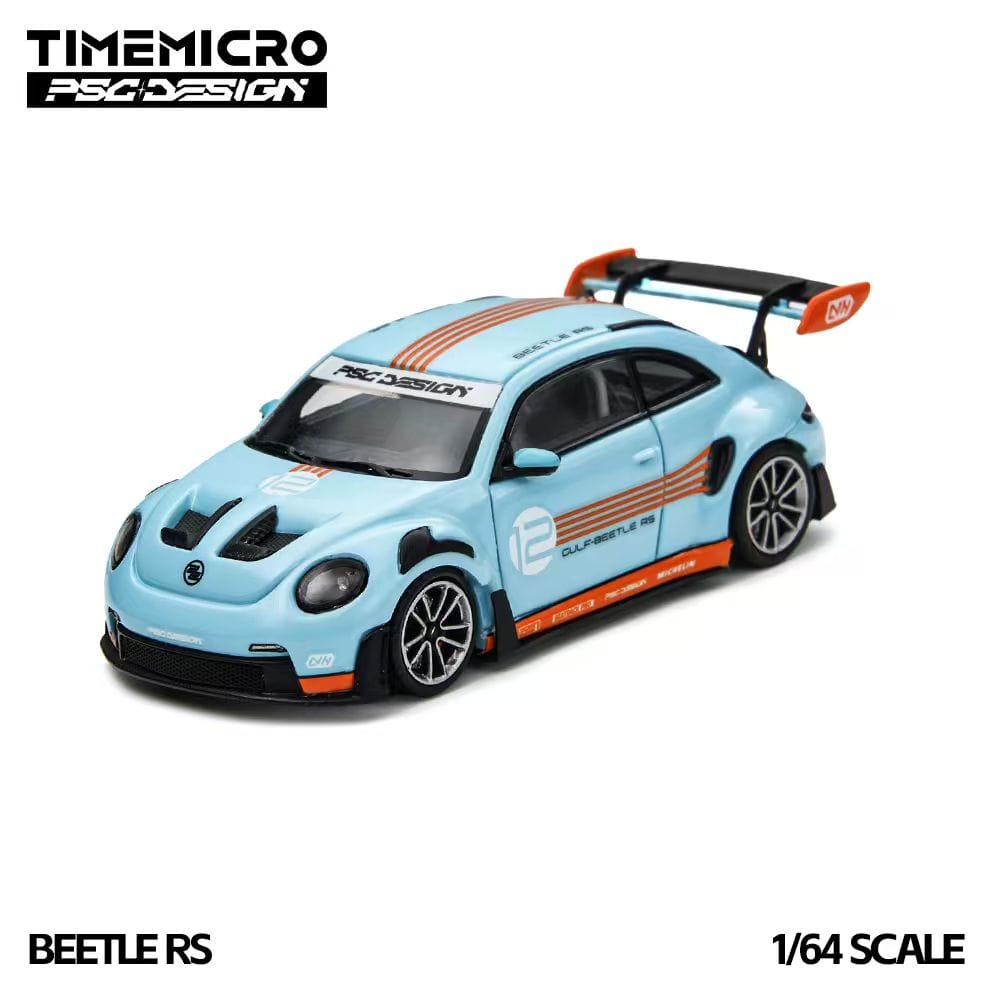(Coming Soon) TIMEMICRO × PSC DESIGN 1/64 Beetle RS -  Gulf Blue