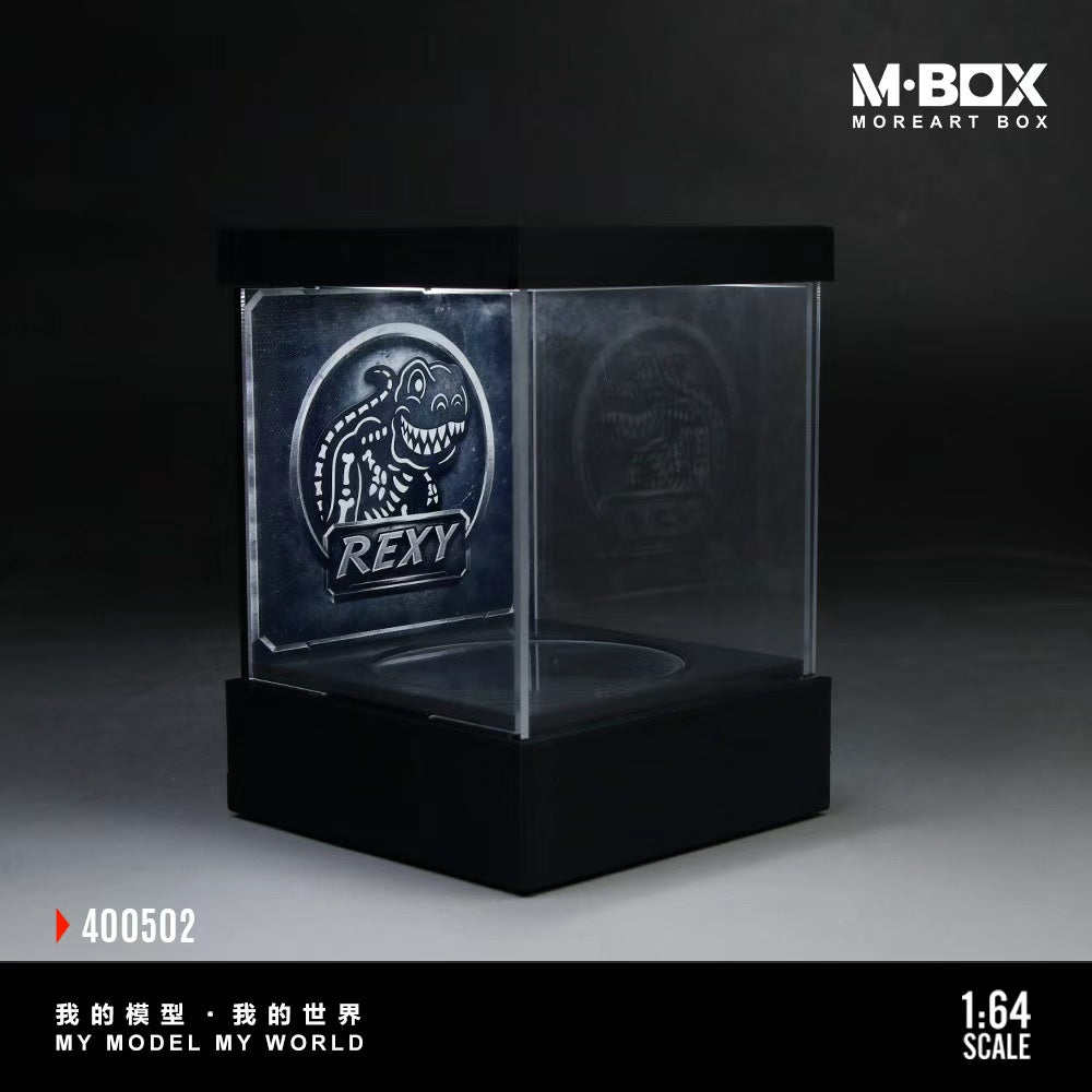 (Coming Soon) MBOX 1/64 DINOSAUR PAINTED LIGHT ROTATING EXHIBITION HALL - Bone Dinosaur