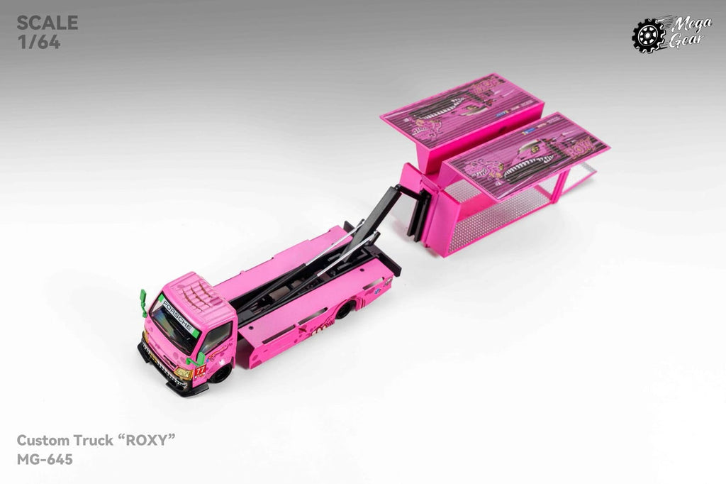 (Coming Soon) MEGAGEAR 1/64 Custom Truck Diecast - "Roxy" livery