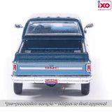 (Coming Soon) IXOAMERICA 1:64 1980 GMC High Sierra K2500 Crew Cab Wideside - Dark Blue Metallic & Medium Blue - Special Two-Tone