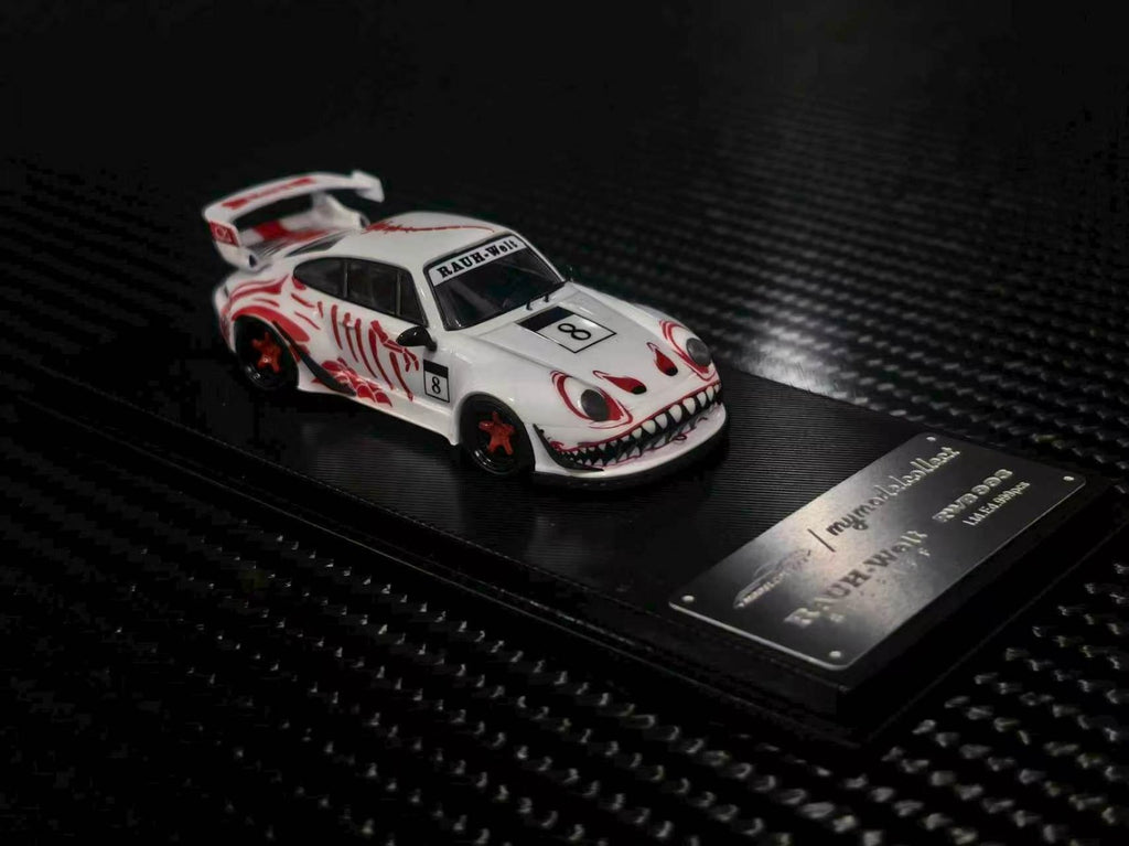 (Coming Soon) MYMODELCOLLECT 1:64 RWB993 High Wing - White, Red