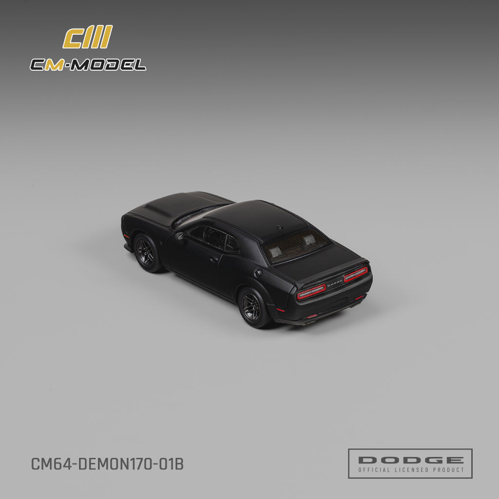 (Coming Soon) CM MODEL 1/64 Dodge Demon 170 Matte Black