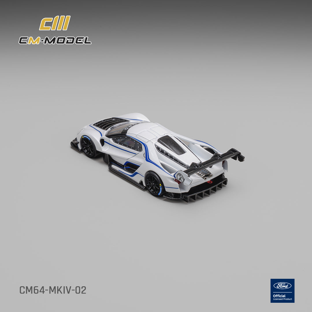 (Coming Soon) CM MODEL 1/64 Ford GT Mk IV Frozen White & Sonic Blue Pearl J-1