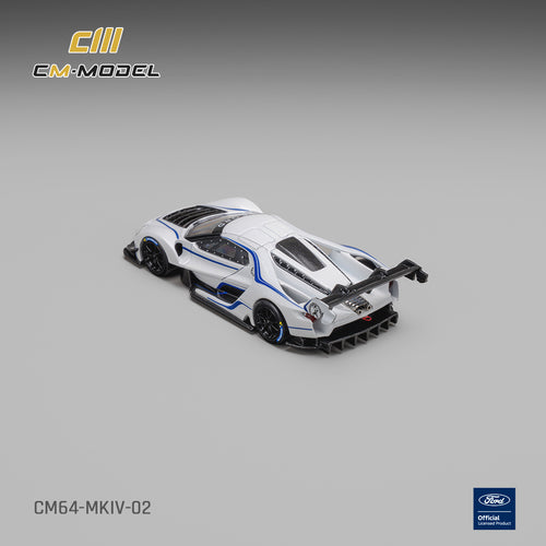(Coming Soon) CM MODEL 1/64 Ford GT Mk IV Frozen White & Sonic Blue Pearl J-1