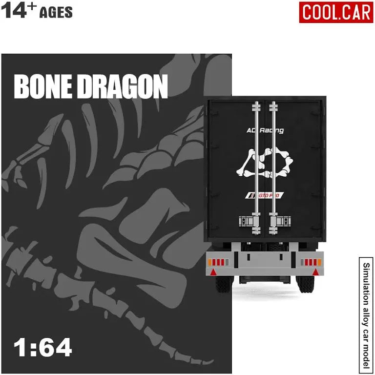 (Coming Soon) COOLCAR 1/64 Bone Dragon Livery Scania Container Truck