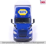 (Coming Soon) IXOAMERICA 1:64 2018 Freightliner Cascadia NAPA Auto Parts with modern trailer - Blue "N.a.p.a"