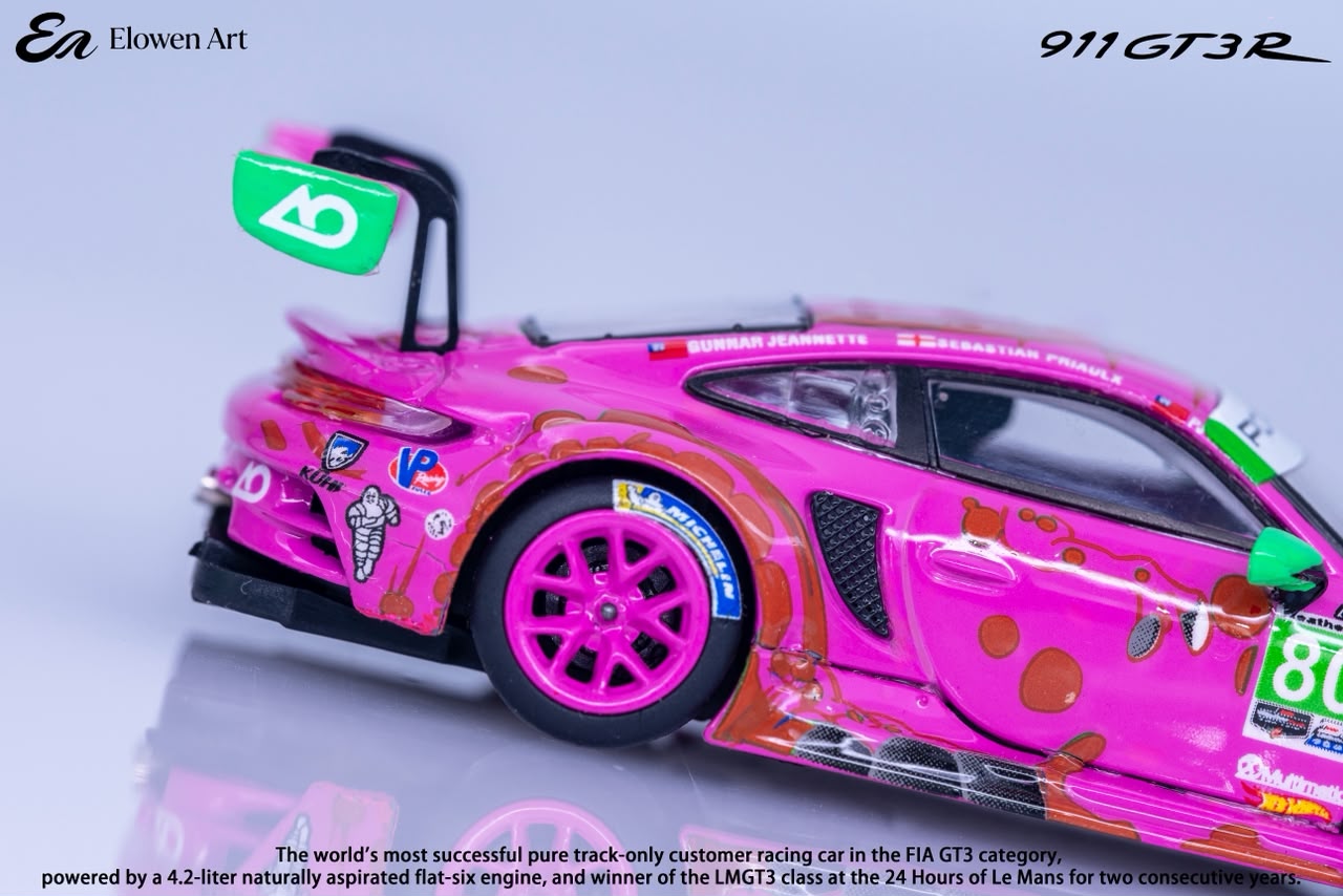 (Coming Soon) ELOWENART 1:64 Porsche 911 GT3 - Pink Dragon