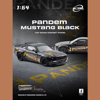 (Coming Soon) MODELMODEL 1/64 Pandem Mustang Black