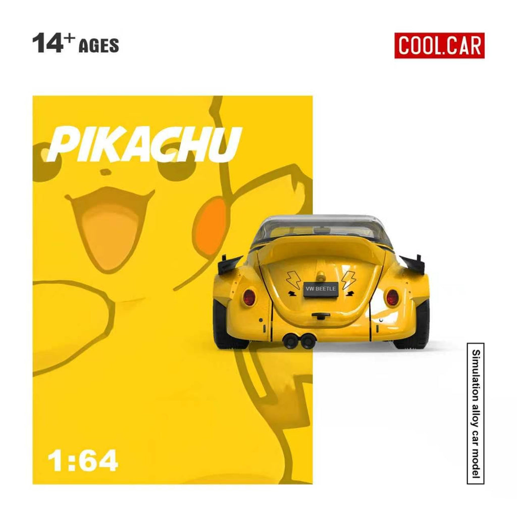 (Coming Soon) COOLCAR 1:64 Beetle Pikachu livery Simulation Diecast Model