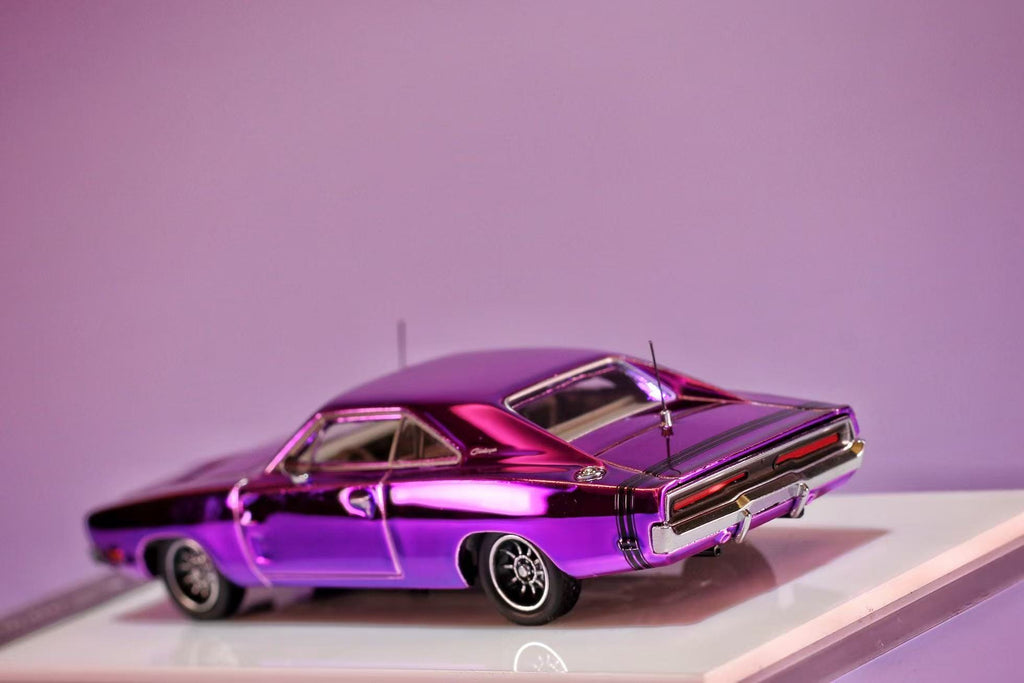 (Coming Soon) LSMODEL 1/64 1969 Dodge Charger - Chrome Purple