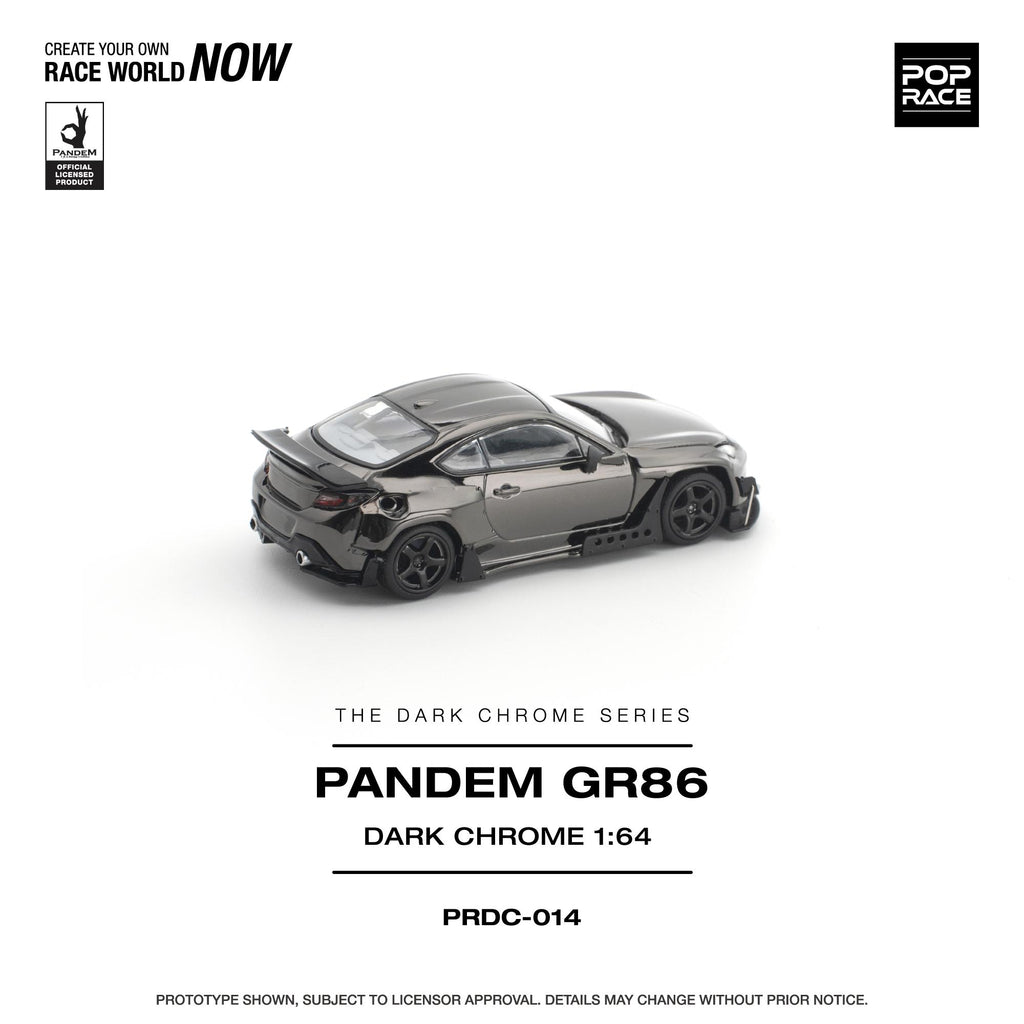 (Coming Soon) POPRACE 1/64 PANDEM GR 86 - Dark Chrome