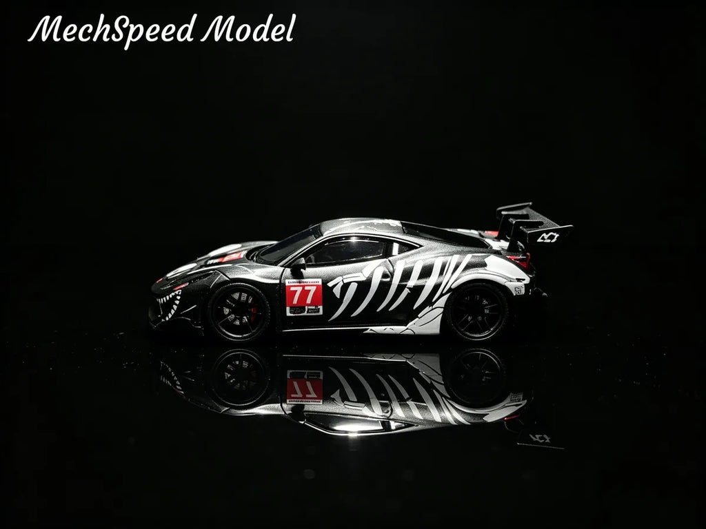 (Coming Soon) MECHSPEED 1:64 (RESIN) LB458GT Wing Modified Matte Black Version Model - Bone Dragon