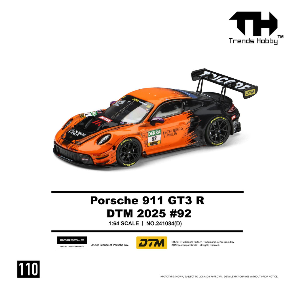 (Coming Soon) TRENDSHOBBY 1/64 Porsche 911 GT3 R - DTM 2025 #92