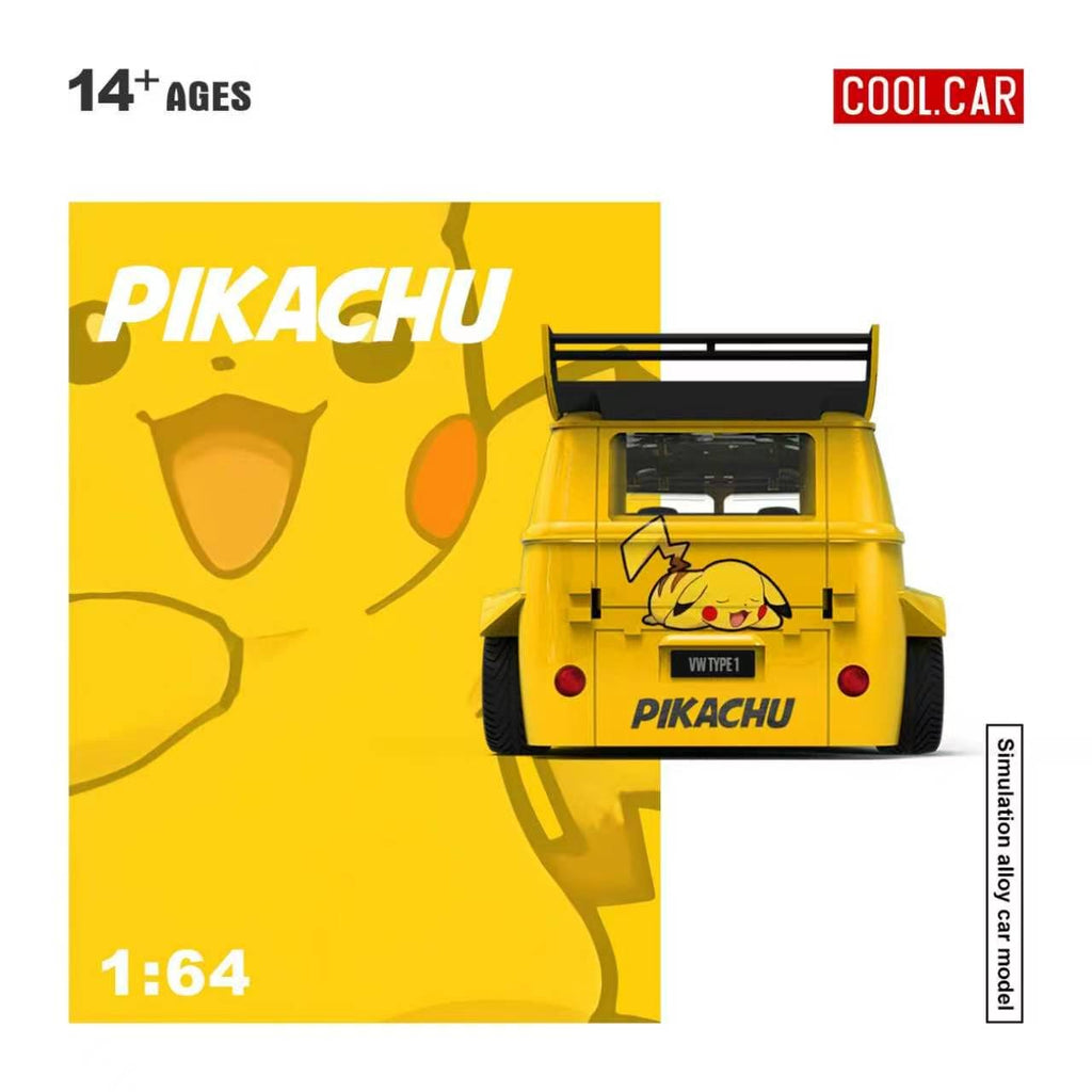(Coming Soon) COOLCAR 1:64 VW T1 Pikachu Livery Diecast Model