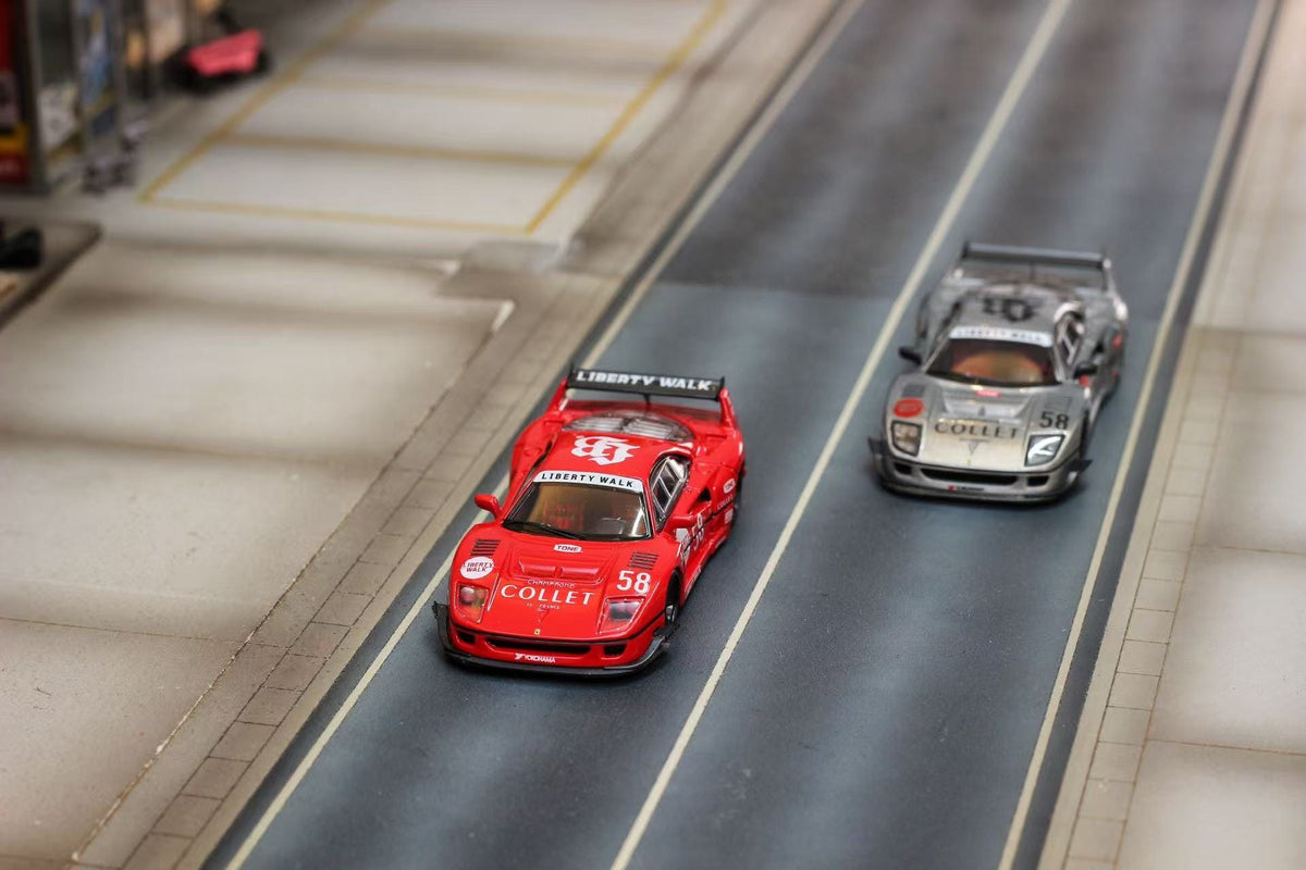 (Coming Soon) GHOST PLAYER 1/64 LBWK F40 Diecast - Raw #58