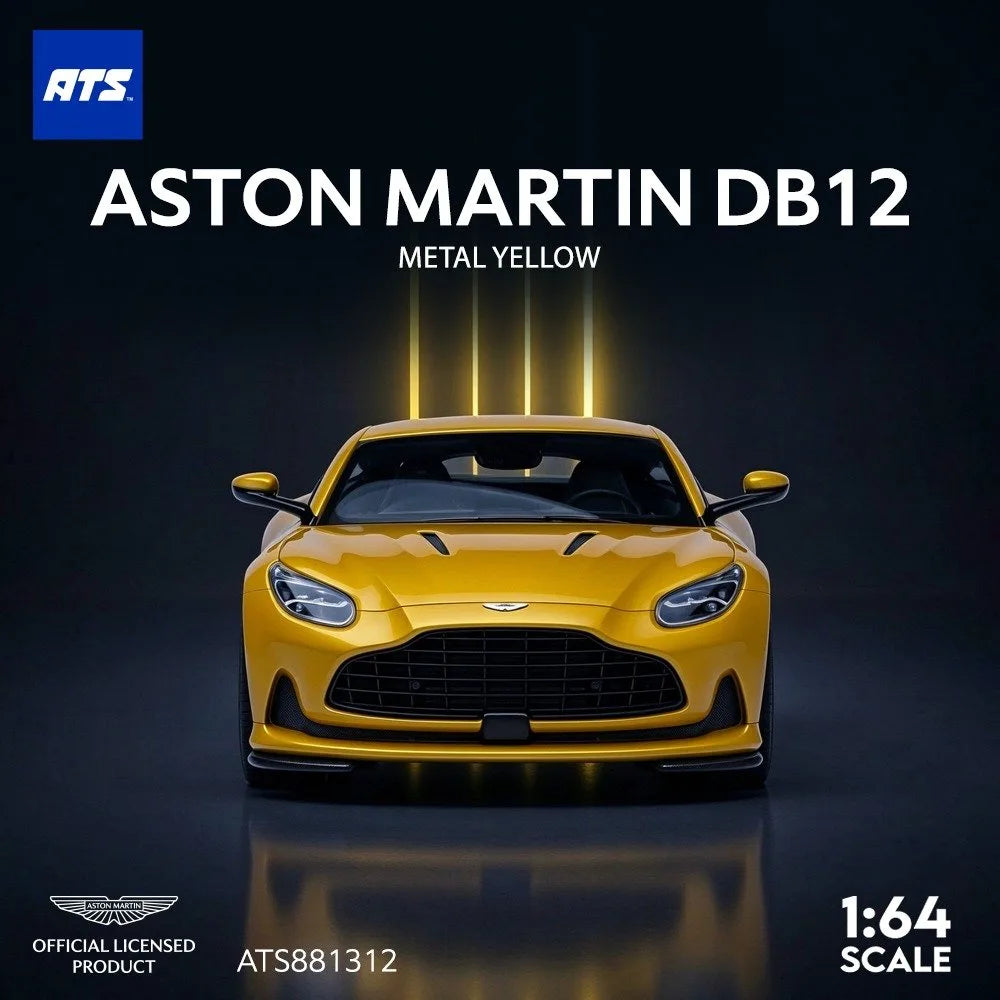 (Coming Soon) ATS 1:64 Aston Martin DB12 Metal Yellow
