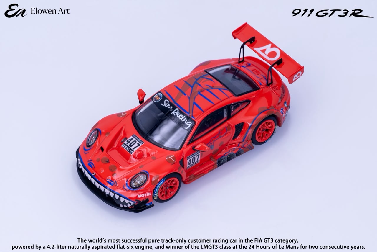 (Coming Soon) ELOWENART 1:64 Porsche 911 GT3 - Red Dragon