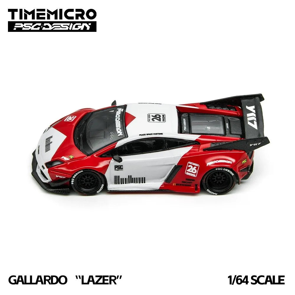 (Coming Soon) TIMEMICRO × PSC DESIGN 1:64 Gallardo "Lazer" - Marlboro Livery