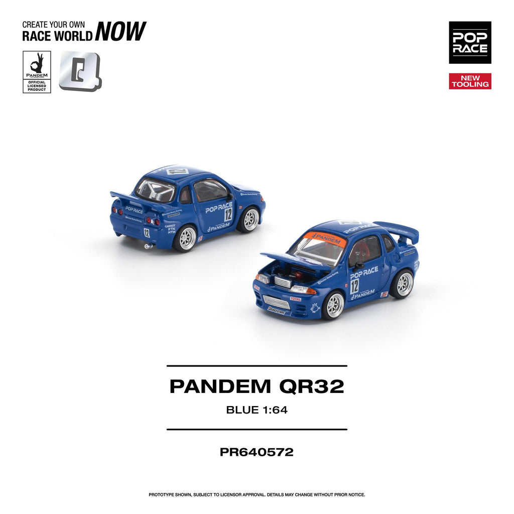 (Coming Soon) POPRACE 1/64 PANDEM QR32 - BLUE - NEW TOOLING