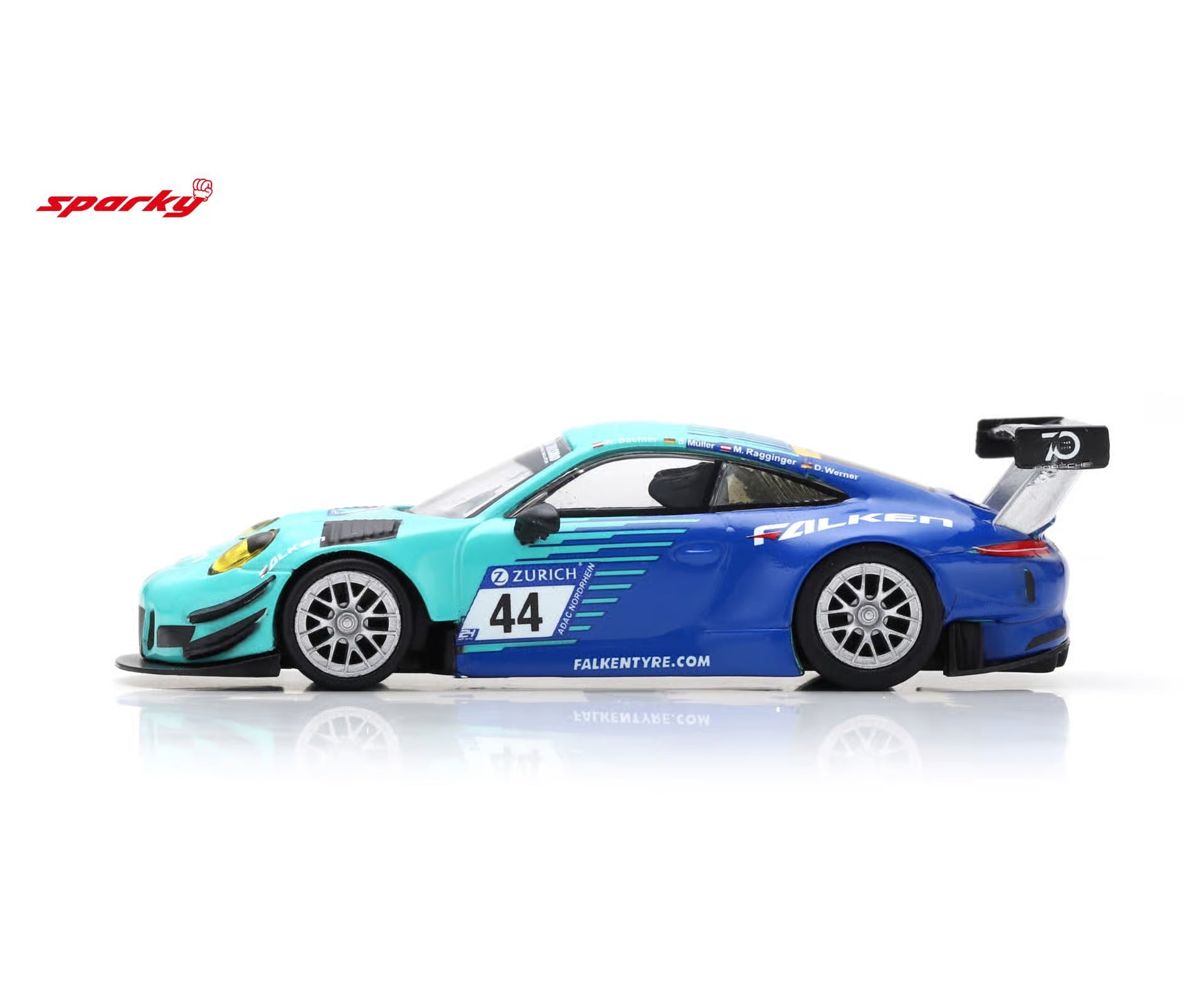 (Coming Soon) SPARK 1/64 Porsche 911 GT3 R No.44 Falken Motorsports 24H Nürburgring 2018 K. Bachler - S. Müller - M. Ragginger - D. Werner