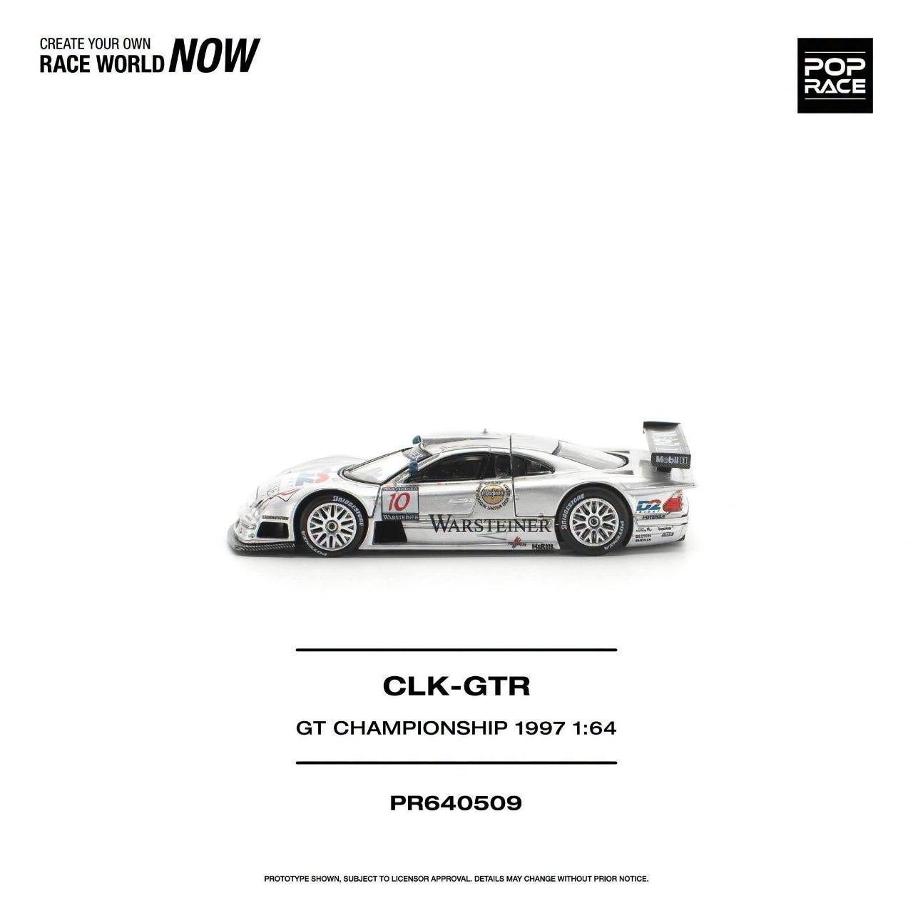 (Coming Soon) POPRACE 1:64 Mercedes-Benz AMG CLK GTR FIA GT Championship 1997